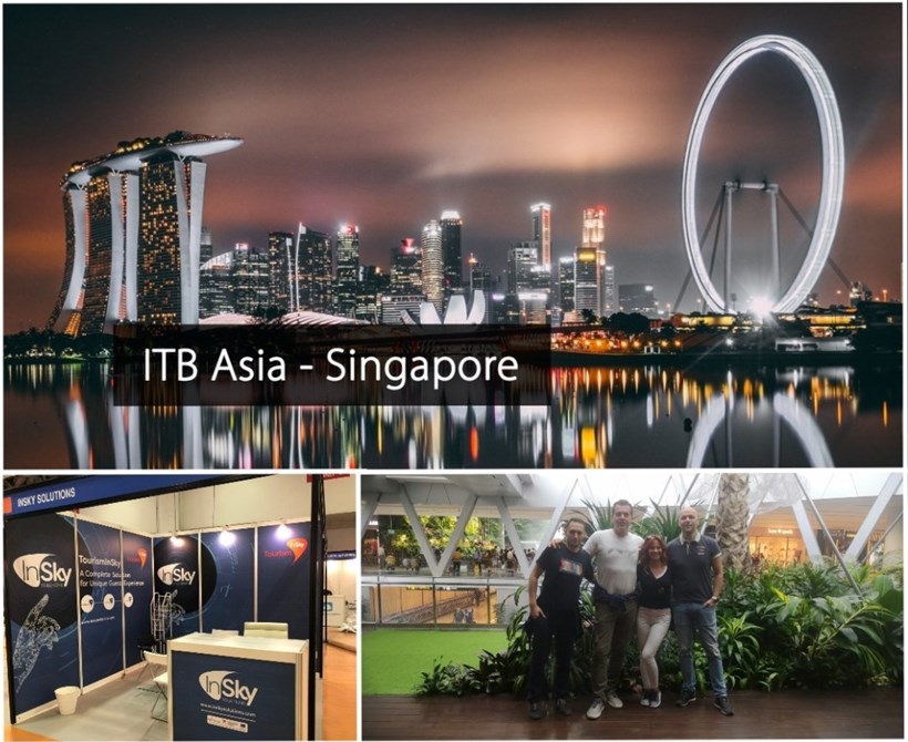 InSky exhibitor at the ITB Asia World Tourism Fair in Singapore